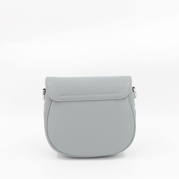 Marc Jacobs Women's The Messenger Saddle Bag Small In Leather Gray OS - Picture 14 of 14